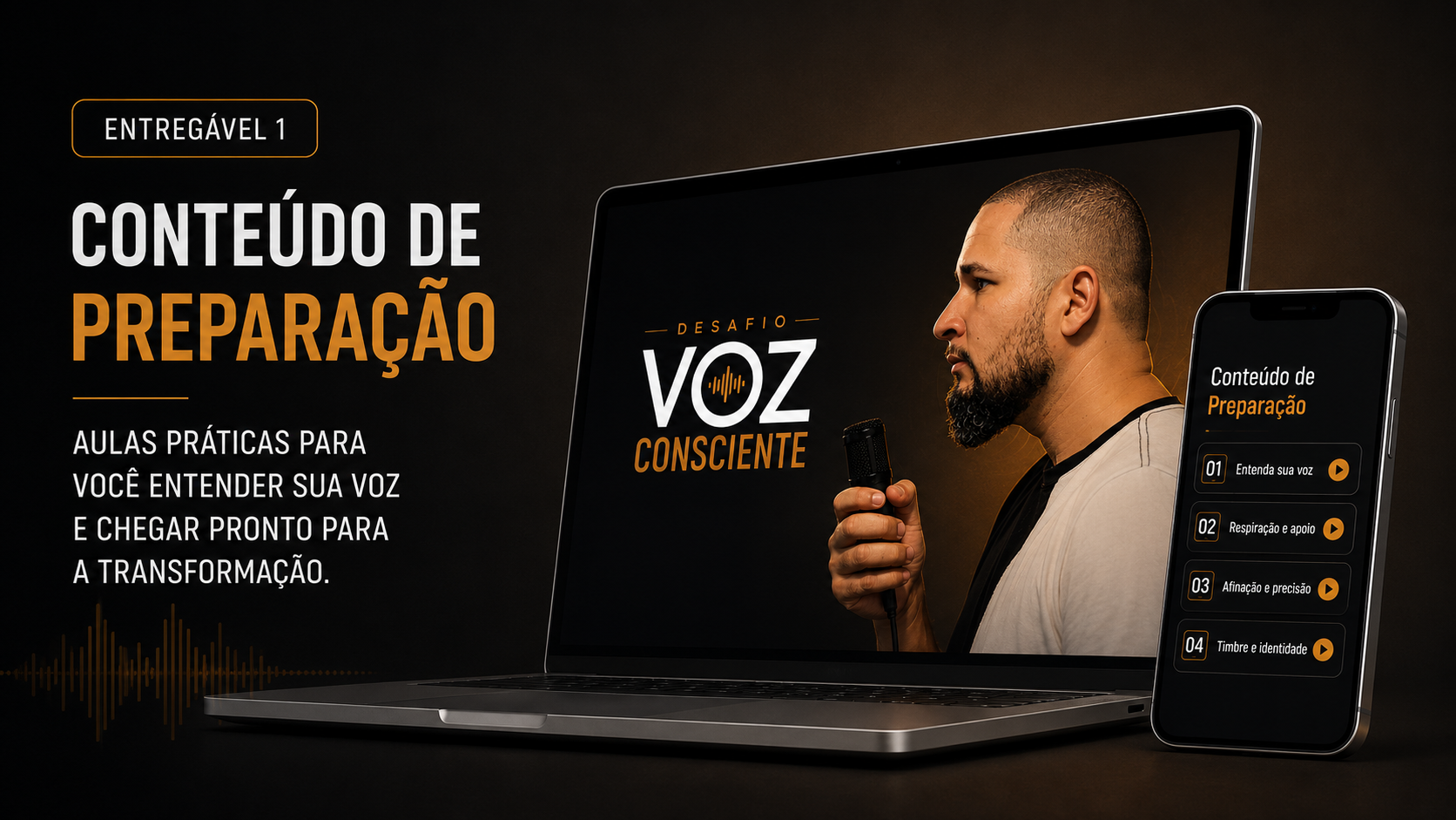 Mockup do Conteúdo de Preparação